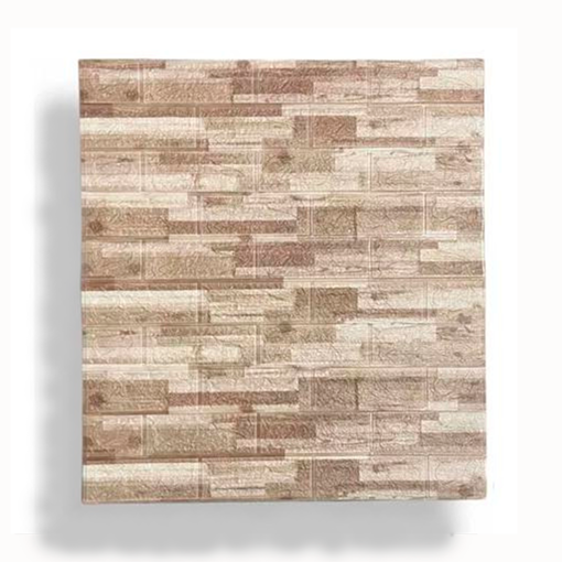 Imagen de Placa Revestimiento Pared Autoadhesiva Piedra Crema 70x77cm