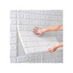 Imagen de Placa Revestimiento Pared Autoadhesiva Blanca Ladrillo 70x77cm