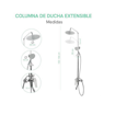 Imagen de Griferia Ducha Exterior Columna Extensible Redonda