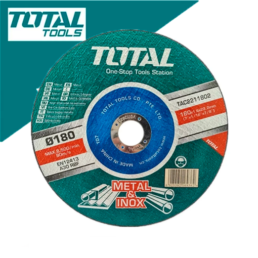 Imagen de Disco Corte Metal 180mm x 1.6mm x 22.2mm Total