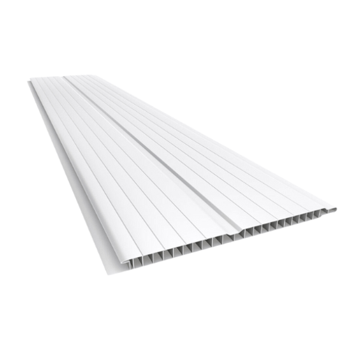 Imagen de Cielorraso PVC Blanco Frisado En Dos 20cm x 7mm x 6Mts Plasbil