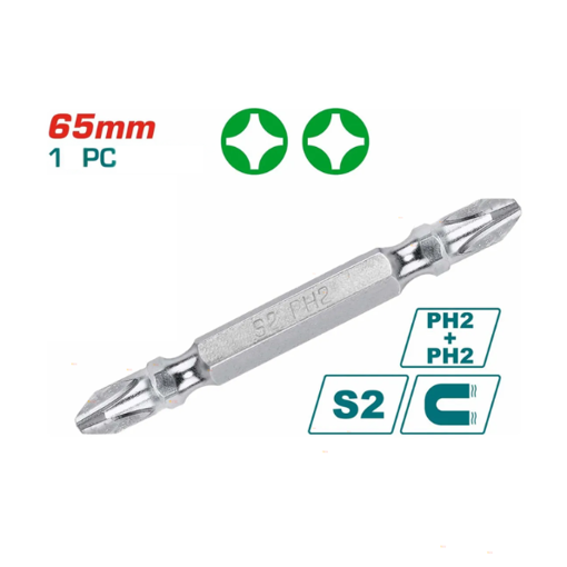 Imagen de 1PC Punta Destornillador Doble PH2 65mm Por Unidad