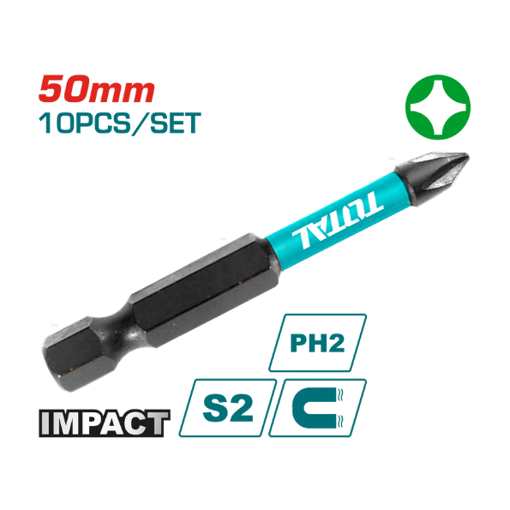 Imagen de Set De x1 Punta Atornillador De Impacto - Phillips Ph2 5cm